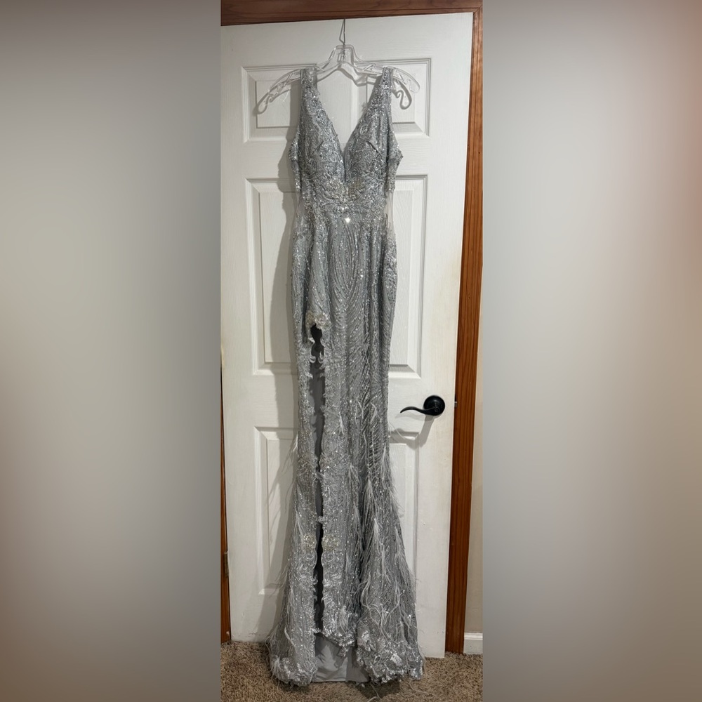Portia & Scarlett Gray Prom Dress